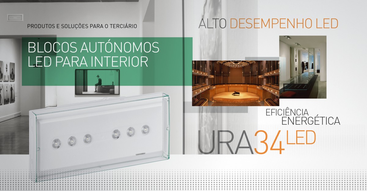 URA34LED - Blocos autónomos de segurança de alto desempenho