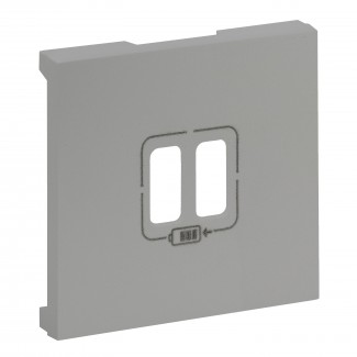 Centro para carregador 2 x USB-A - AlumÃ­nio