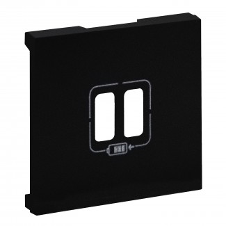Centro para carregador 2 x USB-A - Preto