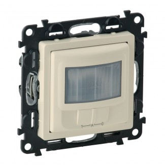 Detetor de movimentos 250 W, sem neutro, com derrogação manual, Creme