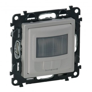 Detetor de movimentos 250 W, sem neutro, com derrogação manual, Alumínio