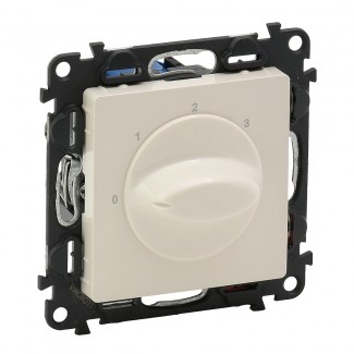 Interruptor para comando de ventilação (4 posições), Creme
