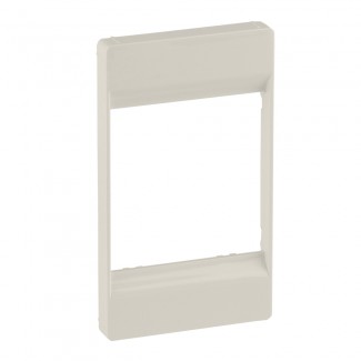 Quadro/adaptador para tomadas duplas, Creme