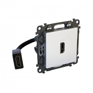Tomada HDMI 1.4 parafusos (pré-cablada), Alumínio