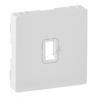 Centro para tomada USB (fêmea) pré-cablada, Branco