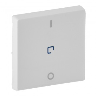 Tecla para interruptor bipolar com sinalização - Branco