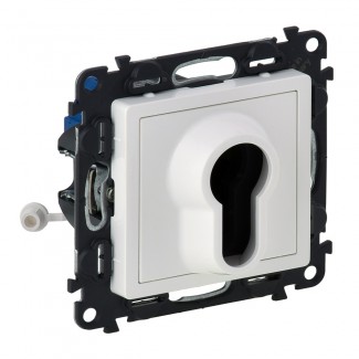 Interruptor para chave DIN (2 posições), Branco